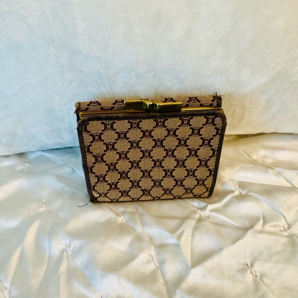 Celine Brown Kisslock Wallet - Picture 2 of 10